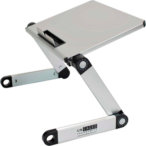 WORKEZ LIGHT ALUMINUM LAPTOP STAND, SILVER by Uncaged Ergonomics