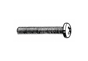 MACHINE SCREW, #10-24 THREAD SIZE, 1/2 IN LG, 18-8 STAINLESS STEEL, PLAIN, PAN, PHILLIPS by Fabory