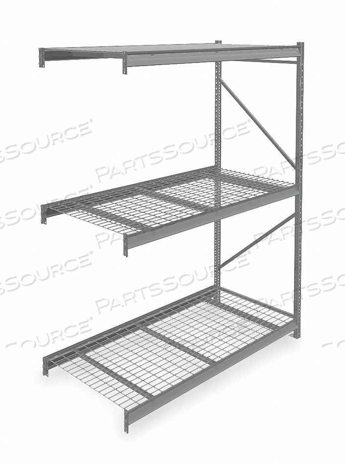BULK RACK ADD-ON 96 H 72 W 36 D GRAY by Tennsco Corp. BULK RACK ADD-ON 96 H 72 W 36 D GRAY by Tennsco Corp.