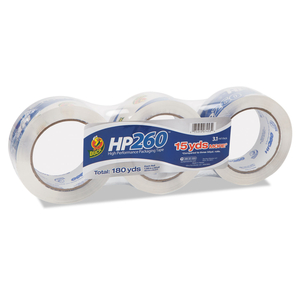 HP260 PACKAGING TAPE, 3" CORE, 1.88" X 60 YDS, CLEAR, 3/PACK by Duck