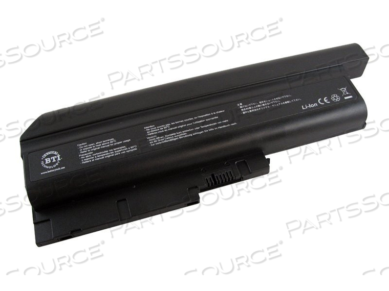 BTI - NOTEBOOK BATTERY ( HIGH CAPACITY ) - 1 X LITHIUM ION 7600 MAH - FOR LENOVO THINKPAD R500, R60, R61, SL300, SL400, SL500, T500, T60, T61, W500, Z60, Z61 by Battery Technology, Inc. BTI - NOTEBOOK BATTERY ( HIGH CAPACITY ) - 1 X LITHIUM ION 7600 MAH - FOR LENOVO THINKPAD R500, R60, R61, SL300, SL400, SL500, T500, T60, T61, W500, Z60, Z61 by Battery Technology, Inc.
