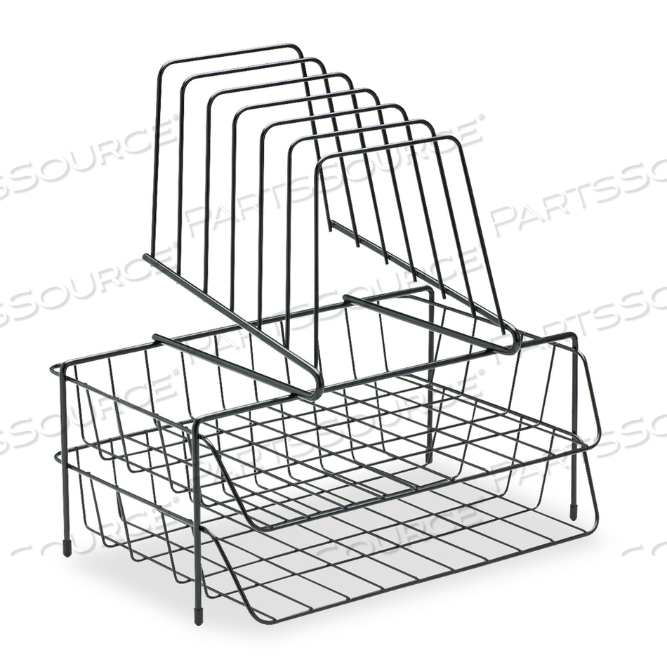 LETTER TRAY/FILE HOLDER BLACK 8 COMP by Fellowes