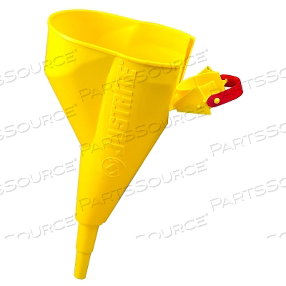 FUNNEL ATTACHMENTS FOR TYPE I STEEL SAFETY CAN, FUNNEL, SLIP-ON, 11.25 IN L, YELLOW by Justrite
