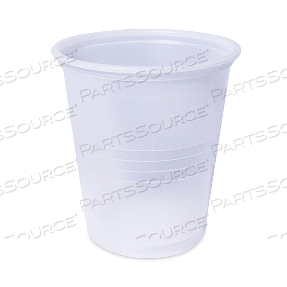 PLASTIC COLD CUPS, 3 OZ, TRANSLUCENT, 2,400/CARTON 