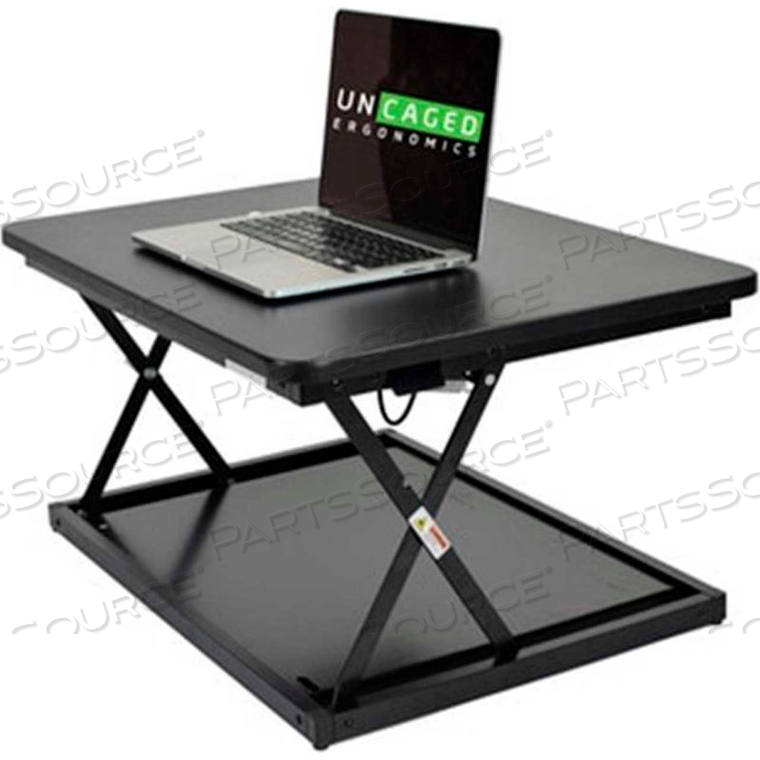 CHANGEDESK MINI STANDING DESK CONVERSION, BLACK by Uncaged Ergonomics CHANGEDESK MINI STANDING DESK CONVERSION, BLACK by Uncaged Ergonomics