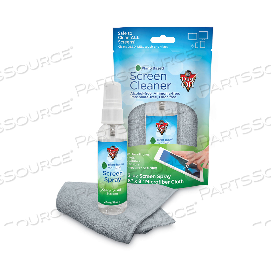LAPTOP COMPUTER CLEANING KIT, 50 ML SPRAY/MICROFIBER CLOTH by Dust-Off