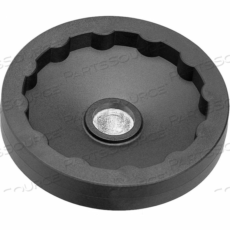 PLASTIC SOLID DISK HANDWHEEL W/O HANDLE - 3.94" DIA X .16" PILOT HOLE 