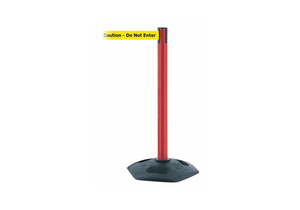 BARRIER POST WITH BELT YELLOW by Tensabarrier BARRIER POST WITH BELT YELLOW by Tensabarrier