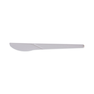 PLANTWARE COMPOSTABLE CUTLERY, KNIFE, 6", PEARL WHITE, 50/PACK, 20 PACK/CARTON by Eco-Products