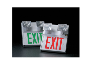 EXIT SIGN W/EMERGENCY LIGHTS 8W RED by Big Beam EXIT SIGN W/EMERGENCY LIGHTS 8W RED by Big Beam