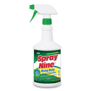 HEAVY DUTY CLEANER/DEGREASER/DISINFECTANT, CITRUS SCENT, 32 OZ BOTTLE, 1 TRIGGER SPRAYER PER CARTON, 12 BOTTLES/CARTON by Spray Nine