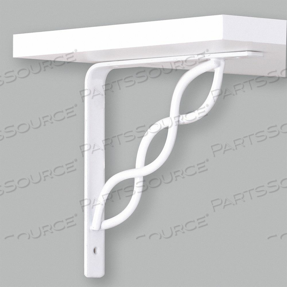 8 IN WHITE SCROLL SHELF BRACKET by John Sterling 8 IN WHITE SCROLL SHELF BRACKET by John Sterling