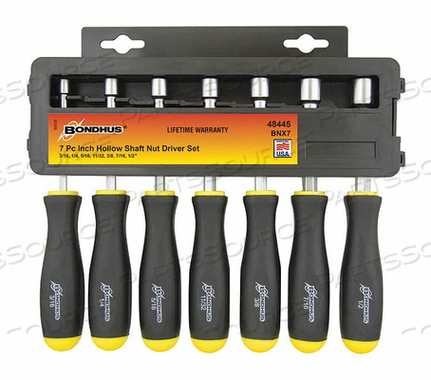 HOLLOW SHAFT NUT DRIVER SET SAE by Bondhus