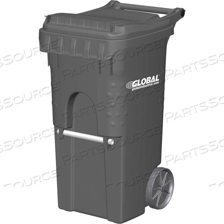MOBILE TRASH CONTAINER, 35 GALLON GRAY by Otto Environmental Systems MOBILE TRASH CONTAINER, 35 GALLON GRAY by Otto Environmental Systems