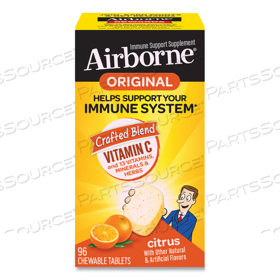 IMMUNE SUPPORT CHEWABLE TABLET, CITRUS, 96 COUNT 