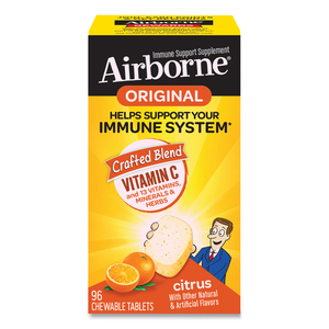 IMMUNE SUPPORT CHEWABLE TABLET, CITRUS, 96 COUNT by Airborne