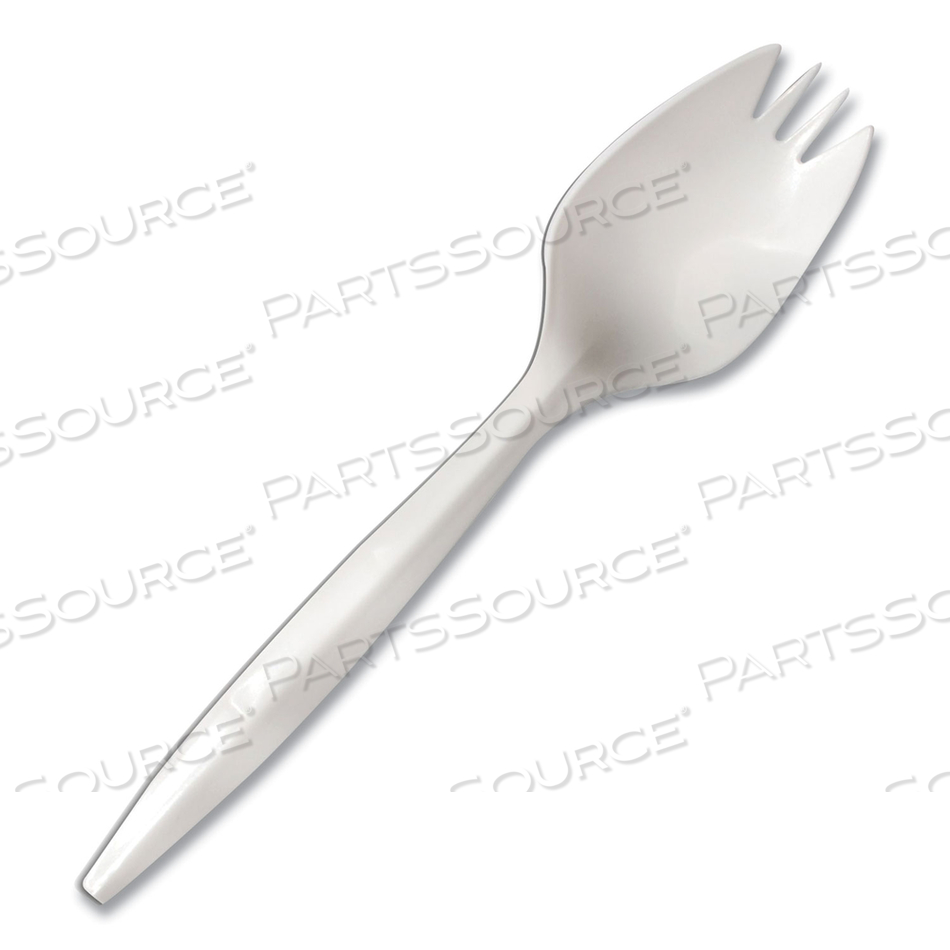 INDIVIDUALLY WRAPPED MEDIUMWEIGHT CUTLERY, SPORK, WHITE by Berkley Square INDIVIDUALLY WRAPPED MEDIUMWEIGHT CUTLERY, SPORK, WHITE by Berkley Square