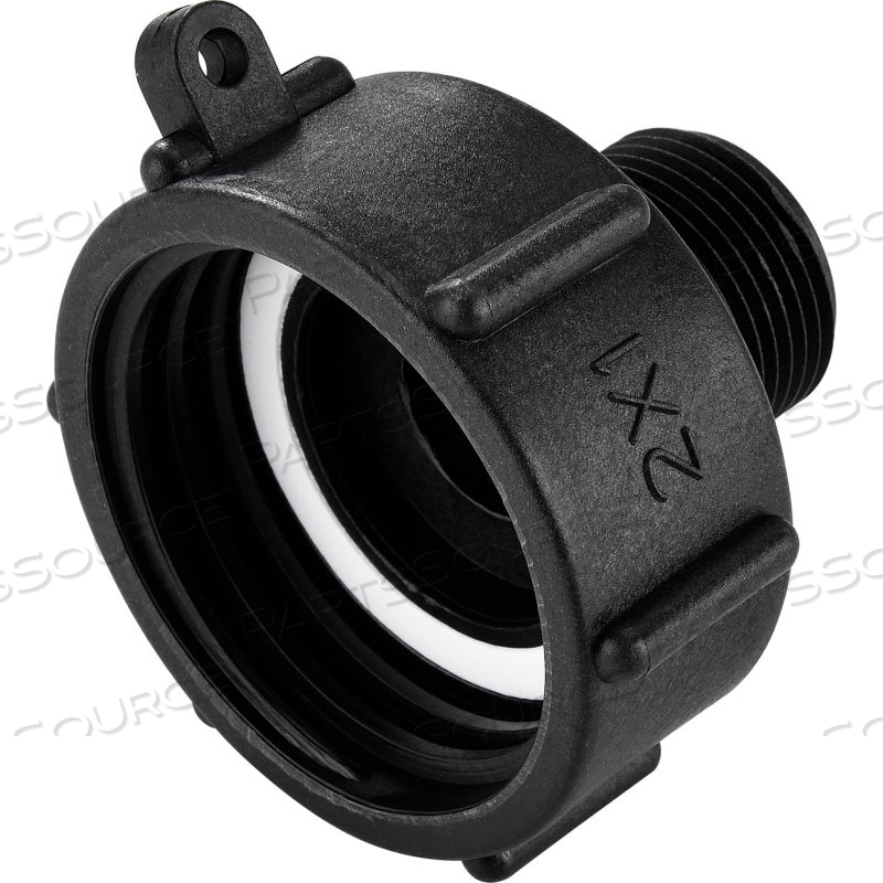 POLYPROPYLENE S60X6 FEMALE BUTTRESS X 1" MALE BSP PIPE THREAD ADAPTER by Approved Vendor