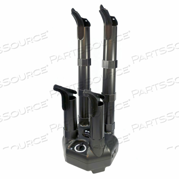 BOOT & SHOE DRYER AND DEODORIZER, HEAT + HIGH OUTPUT FAN, 4 BOOT by Odorstop LLC