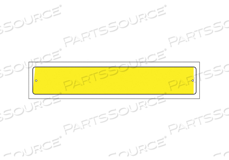 VISIBILITY STRIP YELLOW 12 X 2IN PK25 