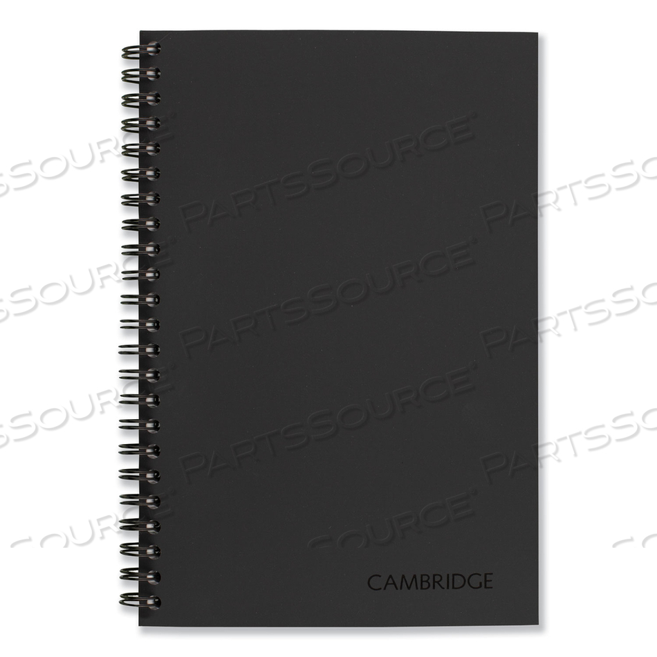 WIREBOUND BUSINESS NOTEBOOK, 1 SUBJECT, WIDE/LEGAL RULE, BLACK COVER, 8 X 5, 80 SHEETS by Cambridge WIREBOUND BUSINESS NOTEBOOK, 1 SUBJECT, WIDE/LEGAL RULE, BLACK COVER, 8 X 5, 80 SHEETS by Cambridge
