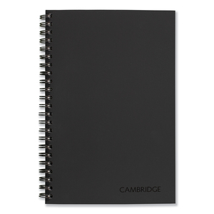 WIREBOUND BUSINESS NOTEBOOK, 1 SUBJECT, WIDE/LEGAL RULE, BLACK COVER, 8 X 5, 80 SHEETS by Cambridge WIREBOUND BUSINESS NOTEBOOK, 1 SUBJECT, WIDE/LEGAL RULE, BLACK COVER, 8 X 5, 80 SHEETS by Cambridge