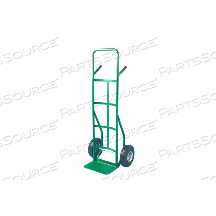 HAND TRUCK - CURVED DOUBLE HANDLE - 8" SEMI-PNEUMATIC WHEELS - 500 LB. CAPACITY 