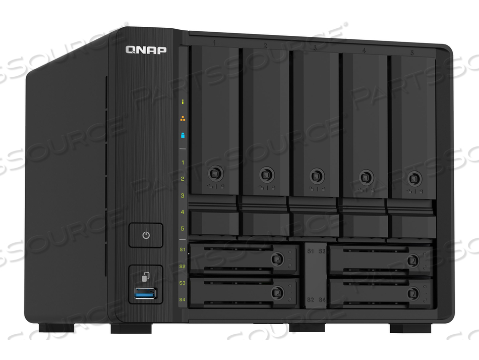 TS-932PX, NAS SERVER, 9 BAYS, SATA 6GB/S, RAID 0, 1, 5, 6, 10, 50, JBOD, 5 HOT SPARE, 6 HOT SPARE, 60, 50 HOT SPARE, 10 HOT SPARE, 1 HOT SPA by QNAP Security TS-932PX, NAS SERVER, 9 BAYS, SATA 6GB/S, RAID 0, 1, 5, 6, 10, 50, JBOD, 5 HOT SPARE, 6 HOT SPARE, 60, 50 HOT SPARE, 10 HOT SPARE, 1 HOT SPA by QNAP Security