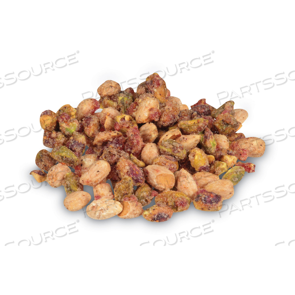 GLAZED MIXES, POMEGRANATE PISTACHIO ALMOND, 1.5 OZ POUCH, 18/CARTON 