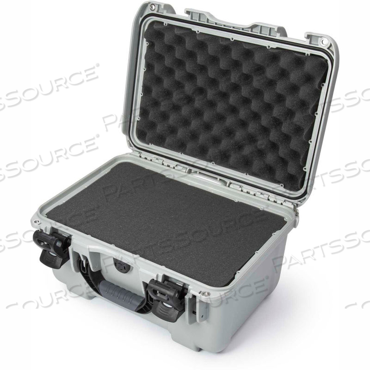 NANUK 918 SERIES AIRTIGHT WATERTIGHT CASE WITH FOAM - 16-7/8"L X 12-7/8"W X 9-5/16"H SILVER 