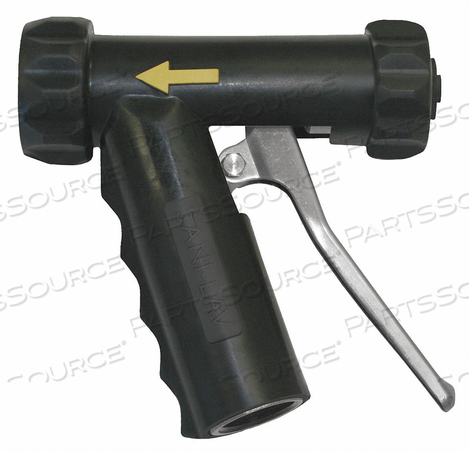 MID-SIZED STAINLESS STEEL SPRAY NOZZLE - BLACK by Sani-Lav