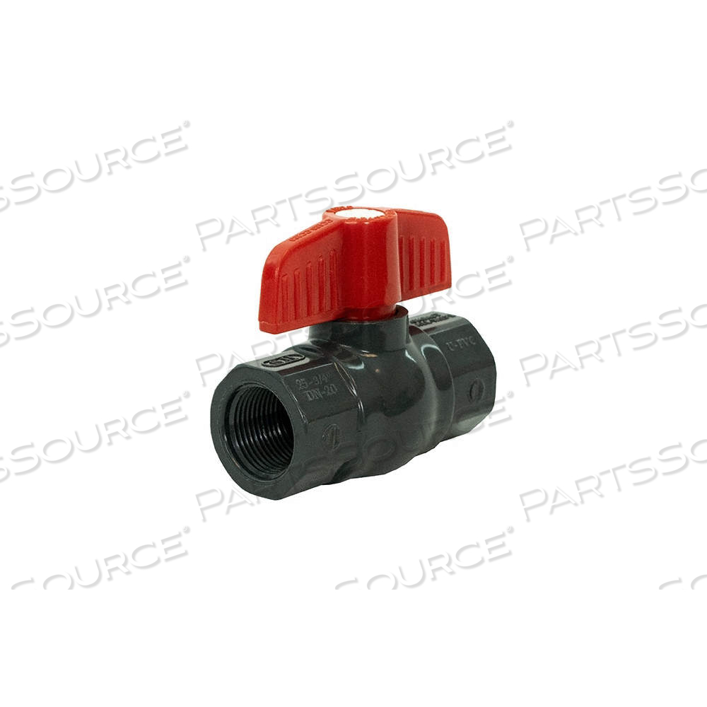 PVC SCHED 80 NPT BALL VALVE 1/2 by Jomar Valve