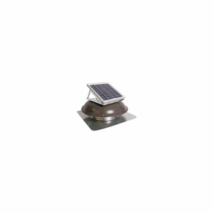 SOLAR ROOF ATTIC VENT WITH DOME-MOUNTED PANEL, WTHD/GRY by Ventamatic