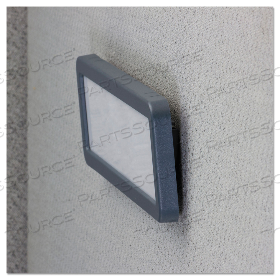 RECYCLED CUBICLE NAMEPLATE WITH ROUNDED CORNERS, 9 X 2.5, CHARCOAL RECYCLED CUBICLE NAMEPLATE WITH ROUNDED CORNERS, 9 X 2.5, CHARCOAL
