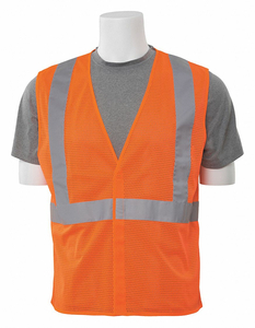 SAFETY VEST ECONOMY HI-VIZ ORANGE 2XL by ERB Safety