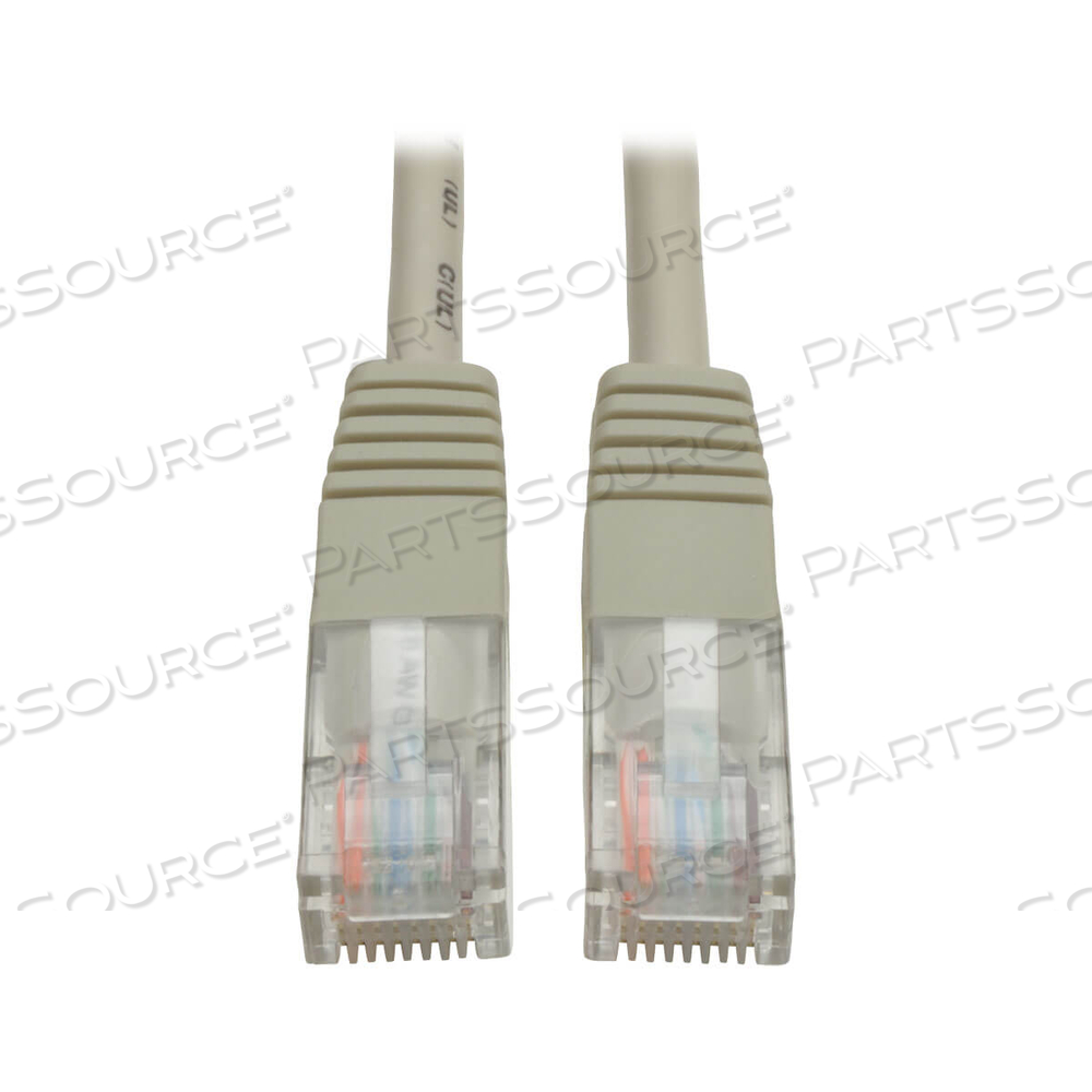 ETHERNET CABLE, CAT5E 350 MHZ MOLDED (UTP) (RJ45 M/M), POE, GRAY, 1 FT by Tripp Lite