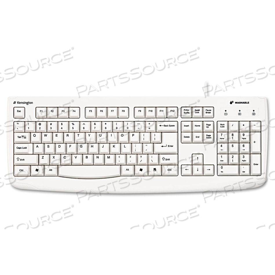 WASHABLE ANTIMICROBIAL KEYBOARD USB/PS2 by Kensington Computer Products