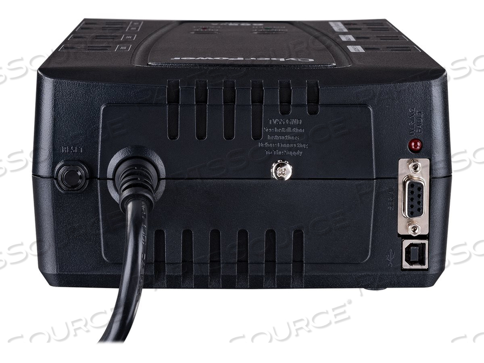 AVR SERIES CP800AVR, UPS, AC 90-140 V, 450 WATT, 800 VA, 9 AH, RS-232, USB, OUTPUT CONNECTORS: 8, BLACK by CyberPower AVR SERIES CP800AVR, UPS, AC 90-140 V, 450 WATT, 800 VA, 9 AH, RS-232, USB, OUTPUT CONNECTORS: 8, BLACK by CyberPower