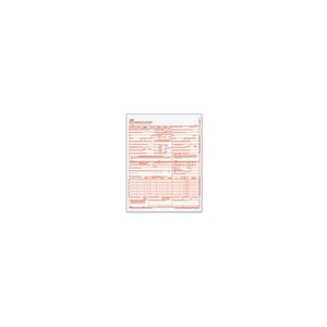 LASER CMS-1500 CLAIM FORMS, 1-PART, CARBONLESS, 8-1/2" X 11", WHITE, 500 FORMS/PACK by Tops