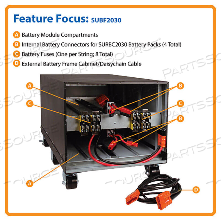 EXTERNAL BATTERY FRAME SELECT 20KVA / 30KVA UPS 3-PHASE ONLINE 