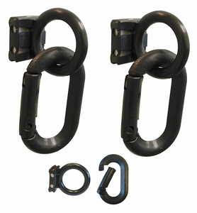 MAGNET RING/CARABINER KIT BLACK PK2 by Mr. Chain