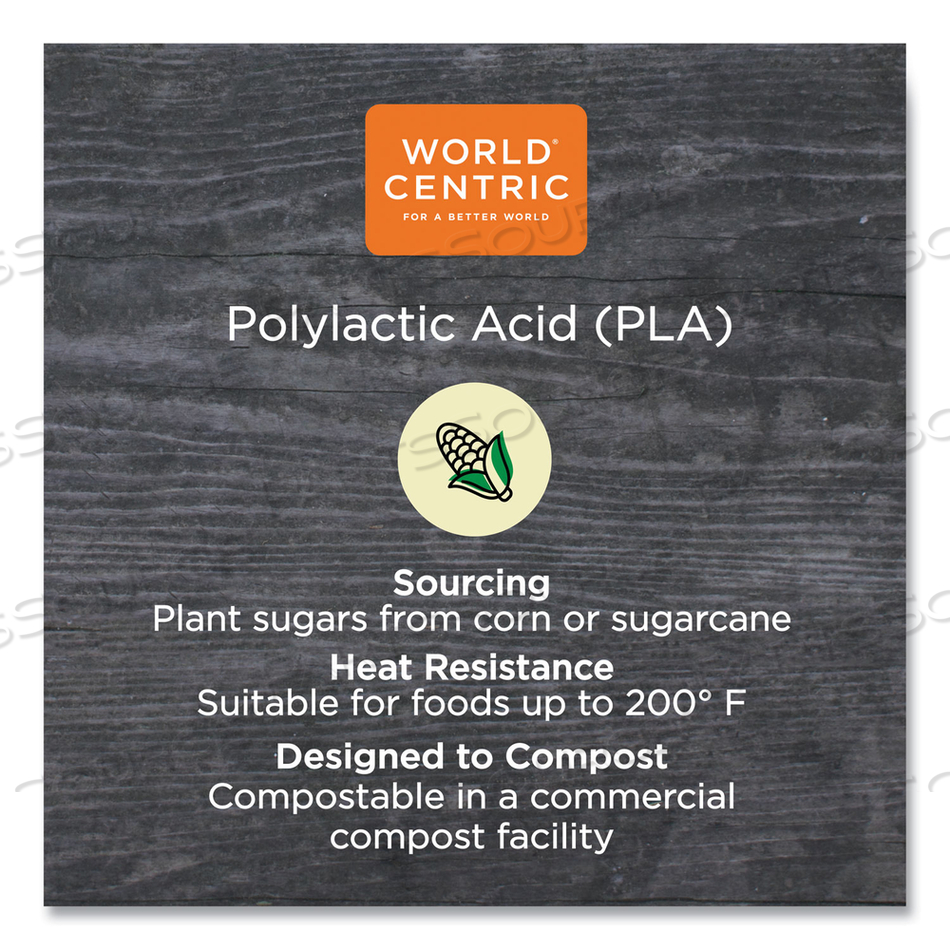 PLA RECTANGULAR DELI CONTAINERS, 12 OZ, 4.8 X 5.9 X 2.1, CLEAR, PLASTIC by World Centric PLA RECTANGULAR DELI CONTAINERS, 12 OZ, 4.8 X 5.9 X 2.1, CLEAR, PLASTIC by World Centric