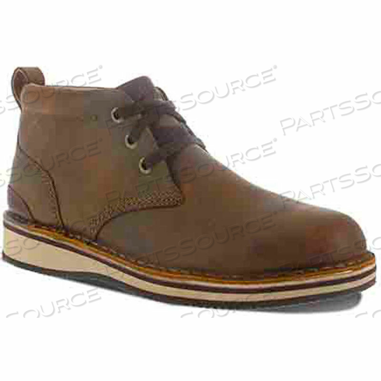 RK2801 PRESTIGE POINT WORK LACE UP CHUKKA, STEEL TOE, MEN'S SZ 10.5 W WIDE, BEESWAX 