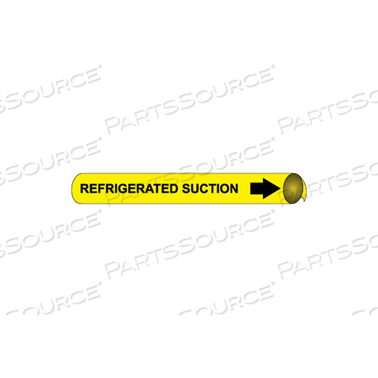 PRECOILED AND STRAP-ON PIPE MARKER - REFRIGERATED SUCTION 