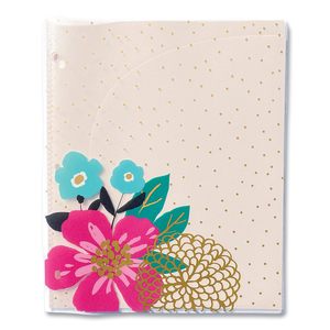 PANACHE GLOSSY 3-HOLE PUNCHED 6-POCKET FOLDER, 11 X 8.5, ASSORTED by Carolina Pad