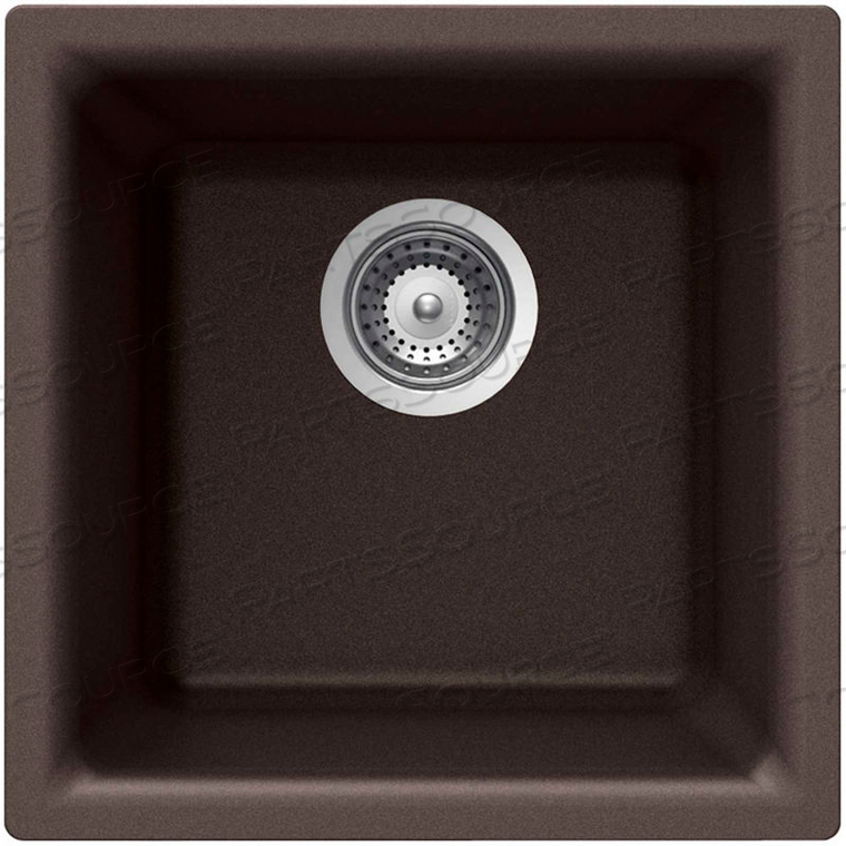 E-100U MOCHA QUARTZTONE SERIES GRANITE DUAL MOUNT BAR/PREP SINK, MOCHA by Houzer Inc E-100U MOCHA QUARTZTONE SERIES GRANITE DUAL MOUNT BAR/PREP SINK, MOCHA by Houzer Inc