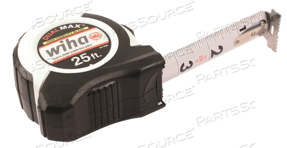 25 FOOT DUALMAX TAPE MEASURE by Wiha Tools 25 FOOT DUALMAX TAPE MEASURE by Wiha Tools