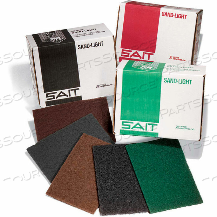 SAND-LIGHT HAND PAD 6 " X 9" GRAY NON-WOVEN ULTRA FINE by United Abrasives-Sait SAND-LIGHT HAND PAD 6 " X 9" GRAY NON-WOVEN ULTRA FINE by United Abrasives-Sait
