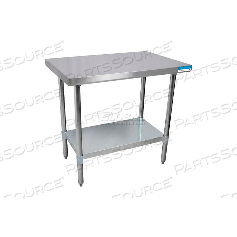 WORKBENCH W/UNDERSHELF, 18 GA. 430 SERIES STAINLESS, GALV. SHELF, 24"WX24"D by BK Resources, Inc. WORKBENCH W/UNDERSHELF, 18 GA. 430 SERIES STAINLESS, GALV. SHELF, 24"WX24"D by BK Resources, Inc.