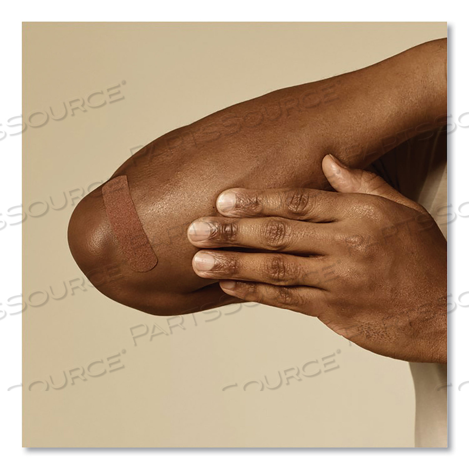 OURTONE ADHESIVE BANDAGES, BR55, 2.25 X 0.63, 3 X 0.75, 3 X 1, MEDIUM BROWN by Band-Aid